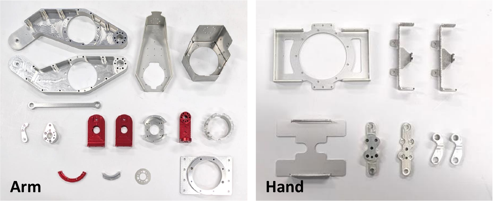 All metal components in MEVION