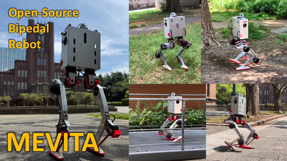 MEVITA: Open-Source Bipedal Robot Assembled from E-Commerce Components via Sheet Metal Welding
