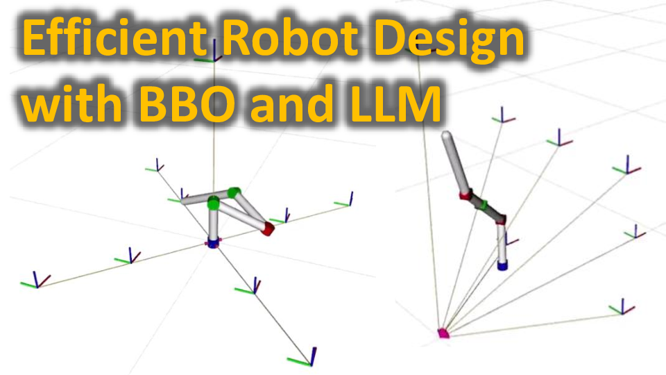Efficient Robot Design with Multi-Objective Black-Box Optimization and Large Language Models